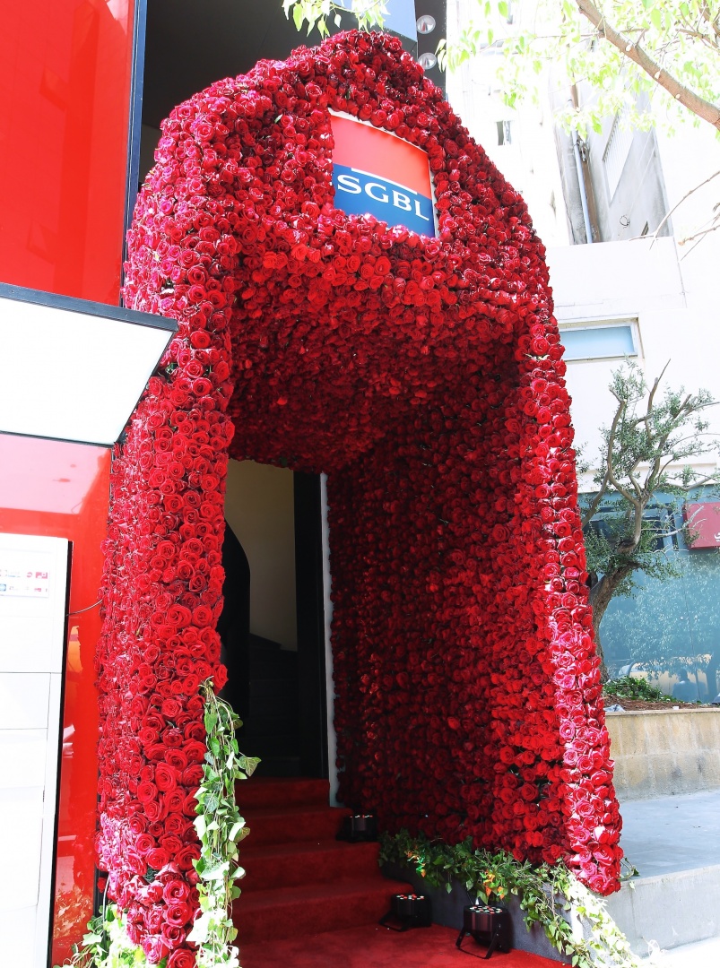 SGBL SASSINE - BRANCH OPENING - FLOWERS CUSTOMISED ENTRANCE